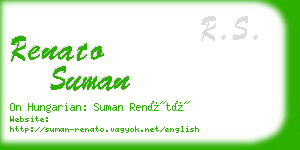 renato suman business card